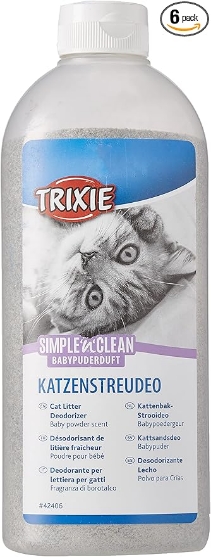 Picture of Trixie Simple'n'clean Cat Litter Deodorizer - Baby Powder 750 g