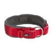 Picture of Trixie Premium collar, extra wide, M–L: 40–48 cm/40 mm, red/graphite