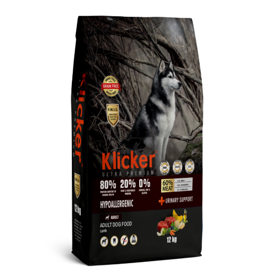 Picture of Klicker Ultra Premium Hypoallergenic Grain-Free Adult Dog Food – Lamb Formula (12 kg)