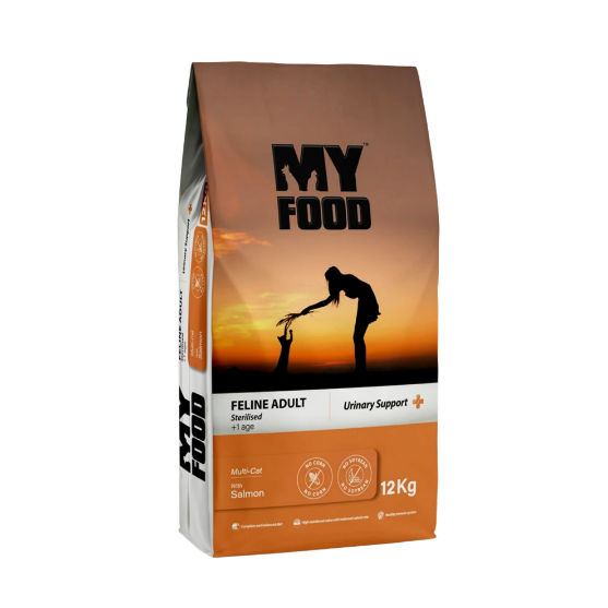 Picture of My food Feline Dry Food for Sterilized Cats with Sensitive Urinary with Salmon 12kg