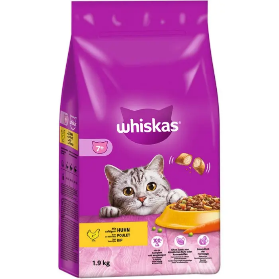 Picture of Whiskas 1+ Adult Dry Cat Food with Tuna 1.9kg