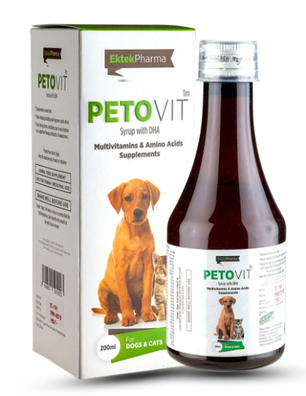 Picture of ektek Pet-O-Vit Syrup 200 ml