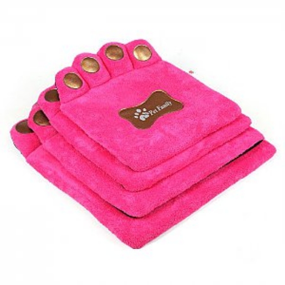 Picture of CAT&DOGLIFE Plush Paw Pattern Indoor Cushion x4