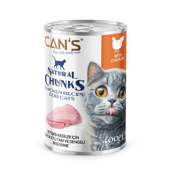 Picture of Can's natural chunks with chicken 400g (12/pack)