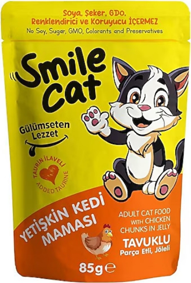 Picture of Smile Cat  Chicken Chunks in Jelly  85g (24/pack)