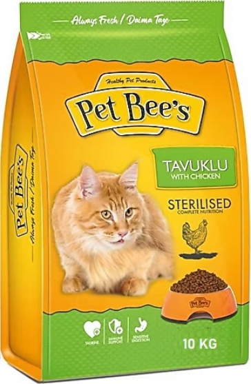 Picture of Pet Bee’s Adult Sterilised Dry Cat Food With Chicken 10kg