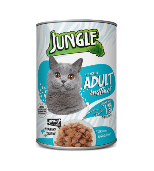 Picture of Jungle Adult Instinct Chunks of Tuna Fish in Gravy  415g  (12/pack)