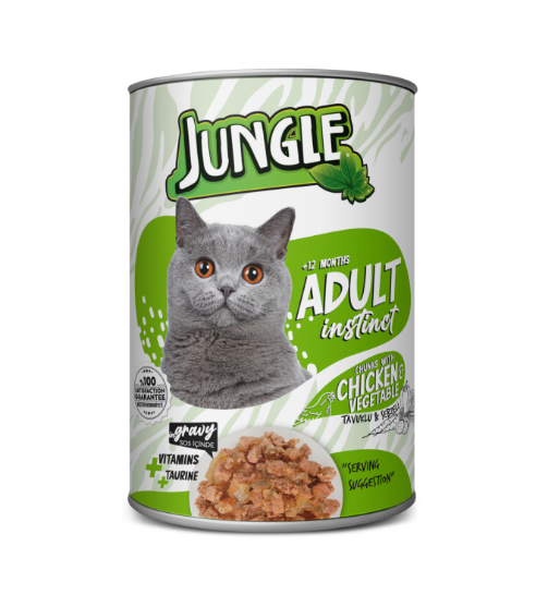 Picture of  Jungle Adult s Instinct Chicken & Vegetable-in-gravy 415gm (12/Pac)