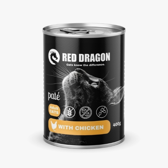 Picture of  Red Dragon Adult cat  Chicken Paté  400g (12/pack)