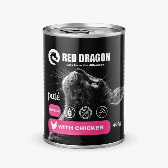 Picture of Red Dragon Kitten Chicken Pâté   400g (12/pack)