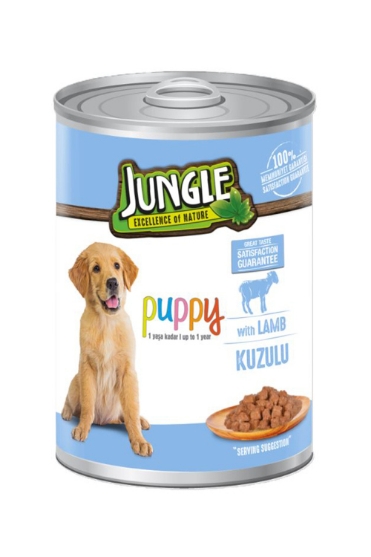 Picture of Jungle Puppy with Lamb  chunks in jelly. 400g (12/Pac)