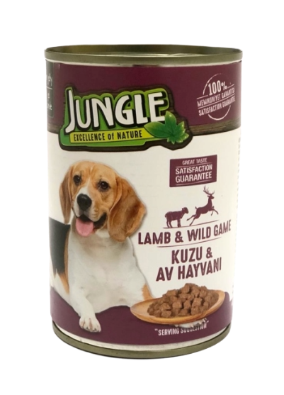 Picture of Jungle lamb & wild game  chunks  served in jelly 415 g (12/Pac)