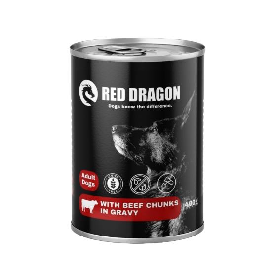 Picture of Red dragon beef chunks in gravy  400g (12/pack)