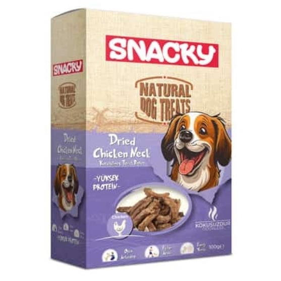 Picture of Snacky Natural Dog Treats Dried Chicken Neck 100g