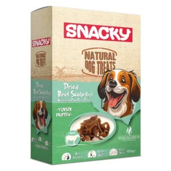 Picture of  Snacky Natural Dog Treats: Dried Beef Scalp  100g