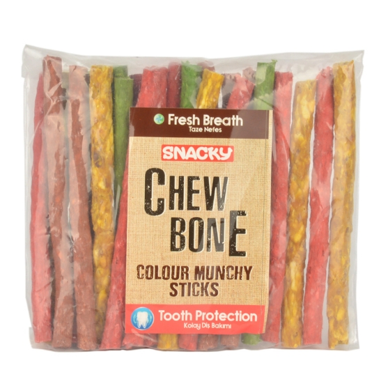 Picture of Snacky Chew Bone Colour Munchy Sticks 200gm