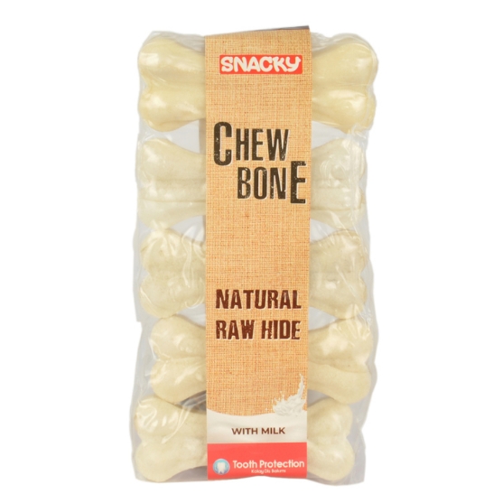 Picture of Snacky Natural Chew Bone with milk  (7.5cm)