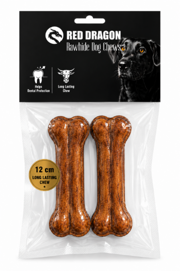 Picture of Red Dragon Rawhide Dog smoked  beef Chews (12 cm)