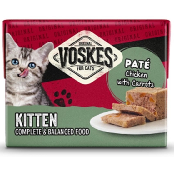 Picture of Voskes   Adult Paté Chicken with carrots  8 x 85 g