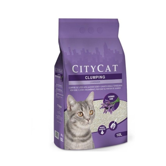 Picture of City Cat Clumping Lavender Cat Litter 10L (2/pack)