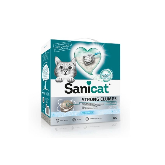 Picture of Sanicat Strong Clumps Baby Powder Cat Litter 6L