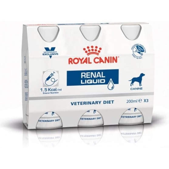 Picture of Royal Canin Veterinary Diet Renal Liquid  200ml (3/Pack)