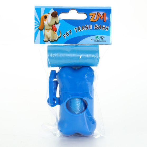 Picture of Dog Waste Bags with Bone-Shaped Dispenser