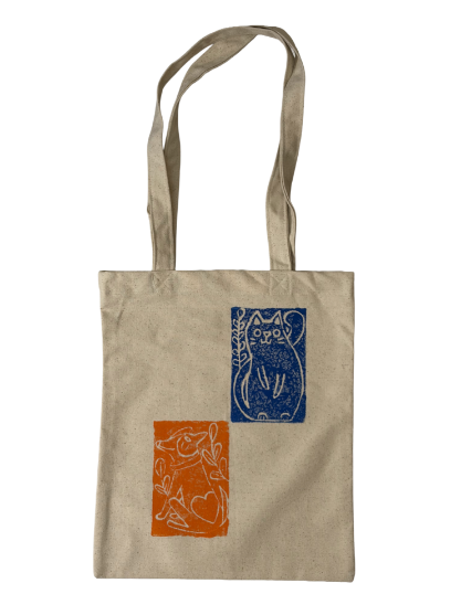 Picture of Tabanni Tote bag   cat-bird  