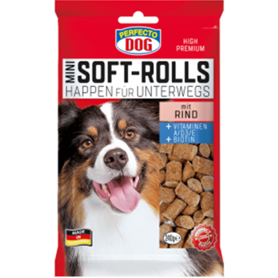 Picture of Perfecto Dog Mini Soft Rolls with Beef (240g)