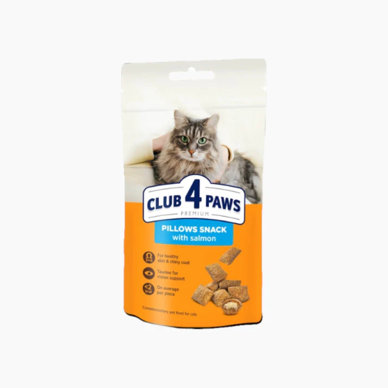 Picture of Club4Paws Salmon Pillows For Adult Cat 60g  (3/pack)