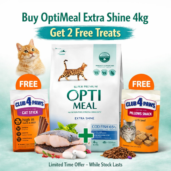 Picture of Optimal  cats super premium in cod fish 4kg (2 Free Treats)