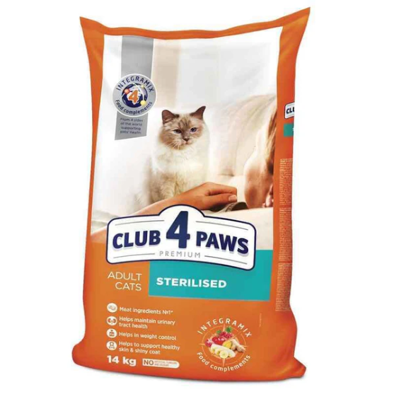 Picture of Club4Paws Sterilized Chicken 14kg
