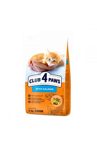 Picture of Club4Paws Kitten with Salmon  5kg