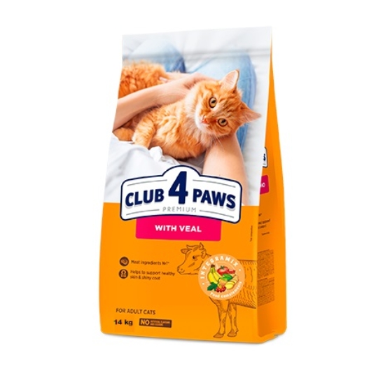 Picture of Club 4 Paws Veal for Adult Cats 14kg