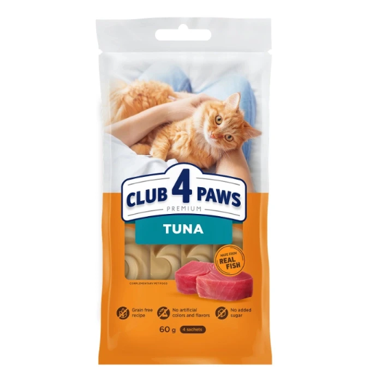 Picture of Club4Paws Creamy Treats  Tuna Flavor 15g (3/Pack)