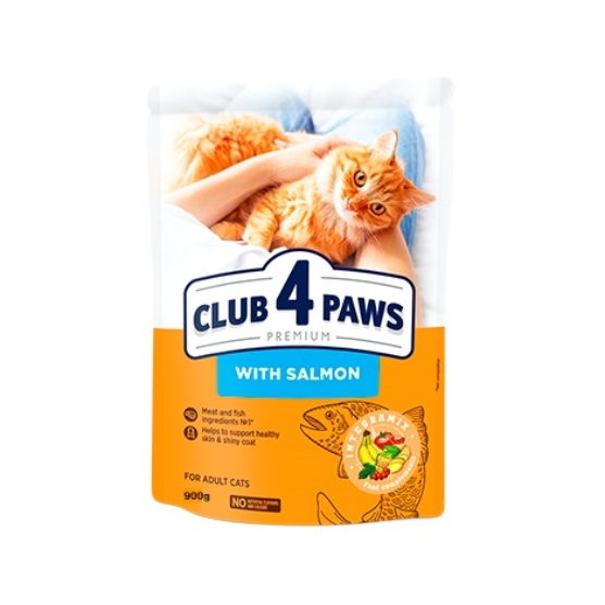 Picture of Club4Paws Adult Cat Salmon 900g