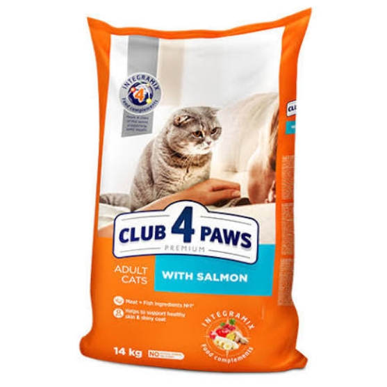 Picture of Club4Paws Sterilized Adult Cats Salmon 14kg