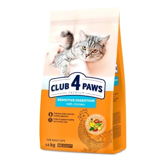 Picture of Club4Paws Adult Sensitive Digestion Chicken 14kg