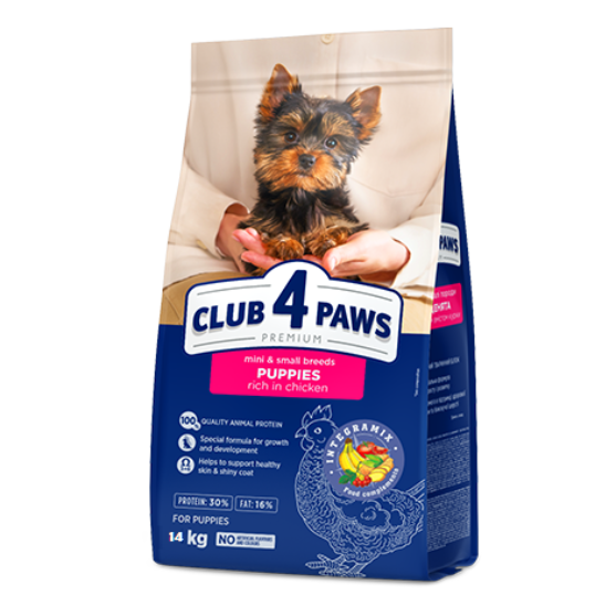 Picture of Club4Paws Puppies of Mini & Small Breeds Chicken 14kg