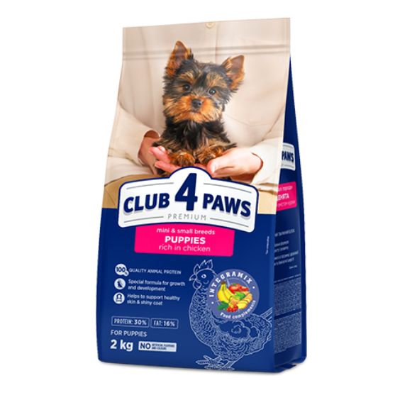 Picture of Club4Paws Puppies of Mini & Small Breeds Chicken  2kg