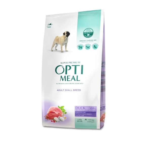 Picture of Optimeal Super Premium Adult Small Breeds Dry Dog Food - Duck (1.5kg)