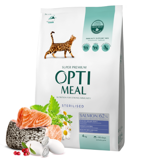 Picture of Optimeal Sterilised Cats – Salmon (4kg)