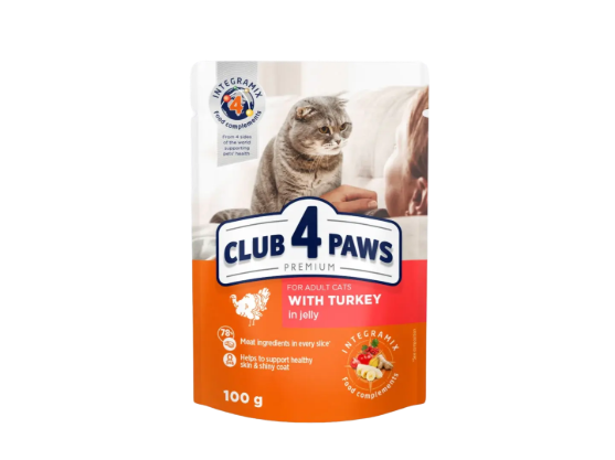 Picture of Club4Paws Turkey in Jelly 80g (12/Pack)