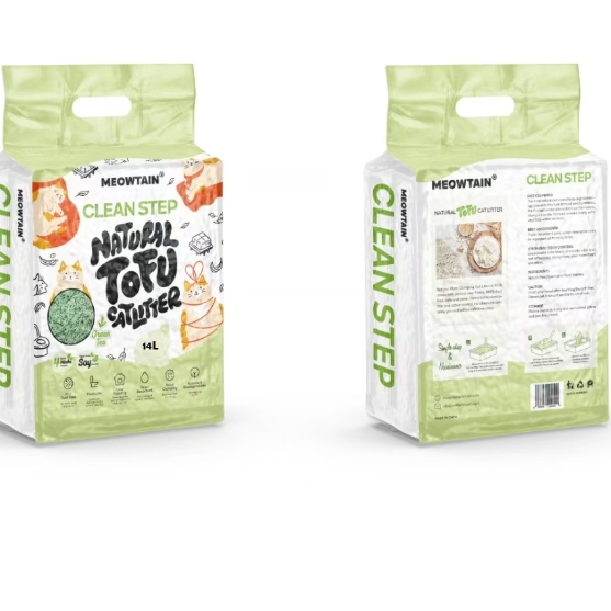 Picture of Meowtain Clean step natural tofu green tea. 7L (2/pack)