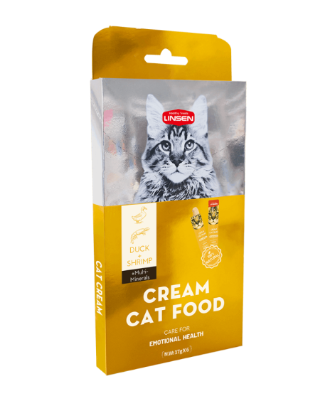 Picture of Linsen Creamy Cat Treat  Duck & Shrimp Flavor 17g (6 /Sticks)
