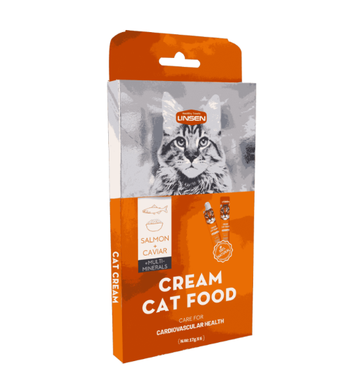 Picture of Linsen Creamy Liquid Cat Treats Salmon & Caviar Flavor 17g (6/ Sticks)