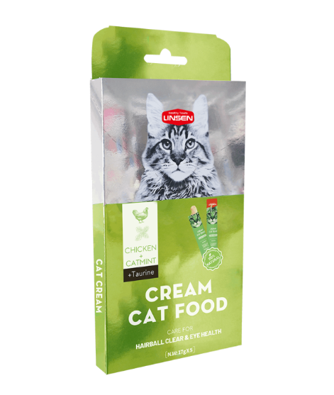 Picture of Linsen Creamy Cat Food  Chicken & Catnip 17g (6 /Packs)