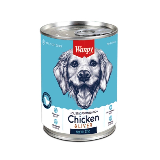 Picture of Wanpy Holistic Formulation Chicken & Liver Pâté Canned , 375g (6/Pack)
