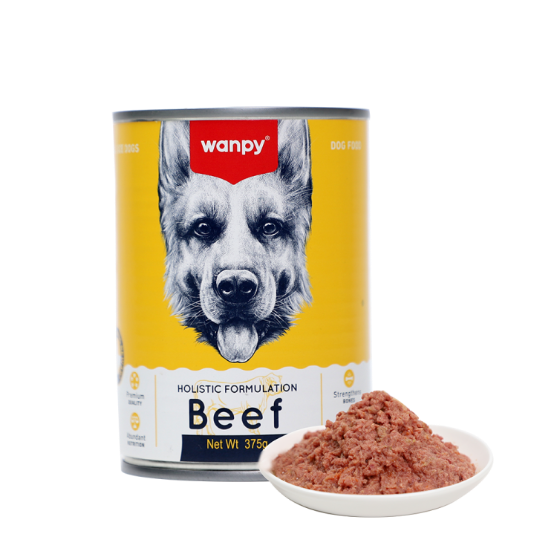 Picture of Wanpy Holistic Formulation Beef Chunk  375g  (6-Pack)