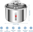 Picture of 2L Stainless Steel Automatic Cat Water Fountain with Water Level Window